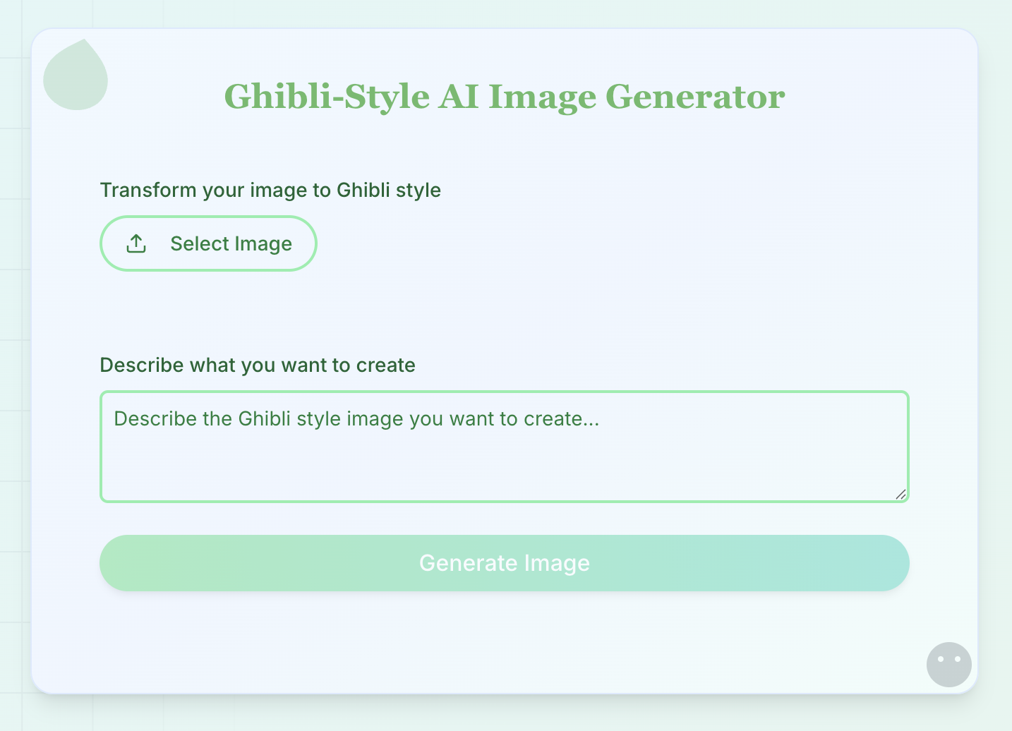 Ghibli Style AI ImageGenerator Preview
